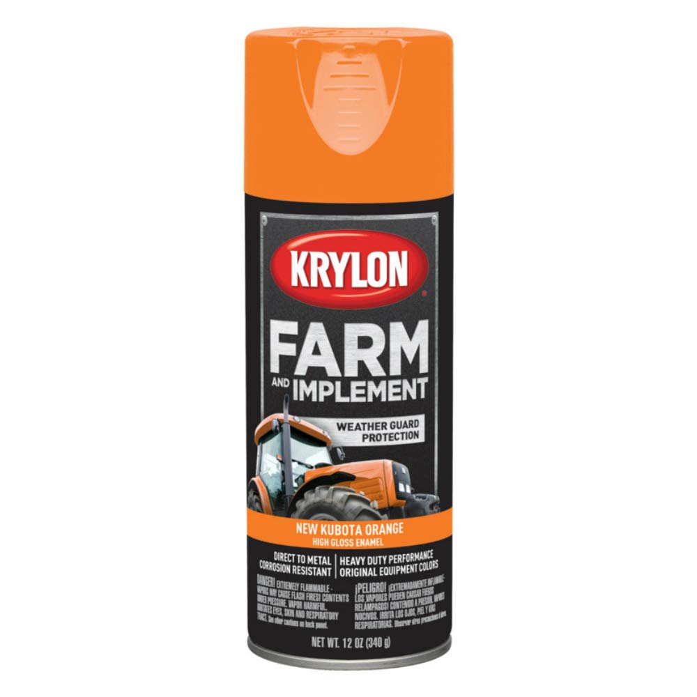 Krylon K01954008 Farm & Implement Spray Paint, High Gloss, New